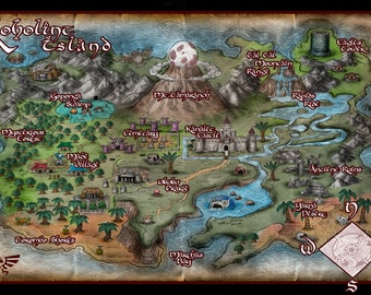 Link's Awakening Koholint Island Map
