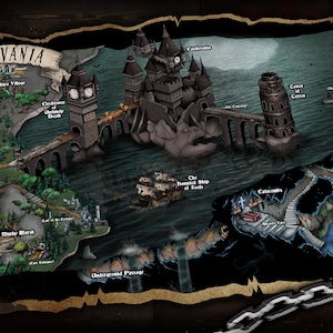 Castlevania 3 Dracula&#39;s Curse World Map