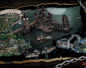 Castlevania 3 Dracula's Curse World Map