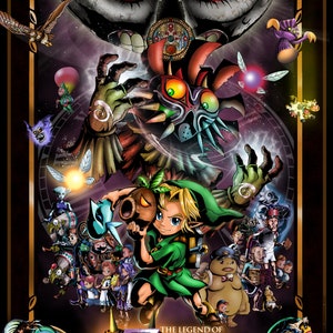 Legend of Zelda Majora&#39;s Mask Poster