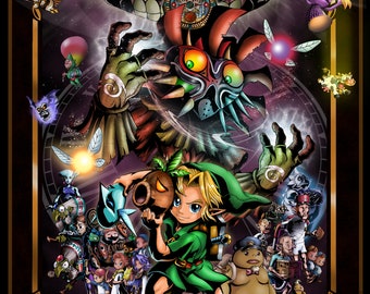 Legend of Zelda Majora's Mask Poster - Etsy 日本