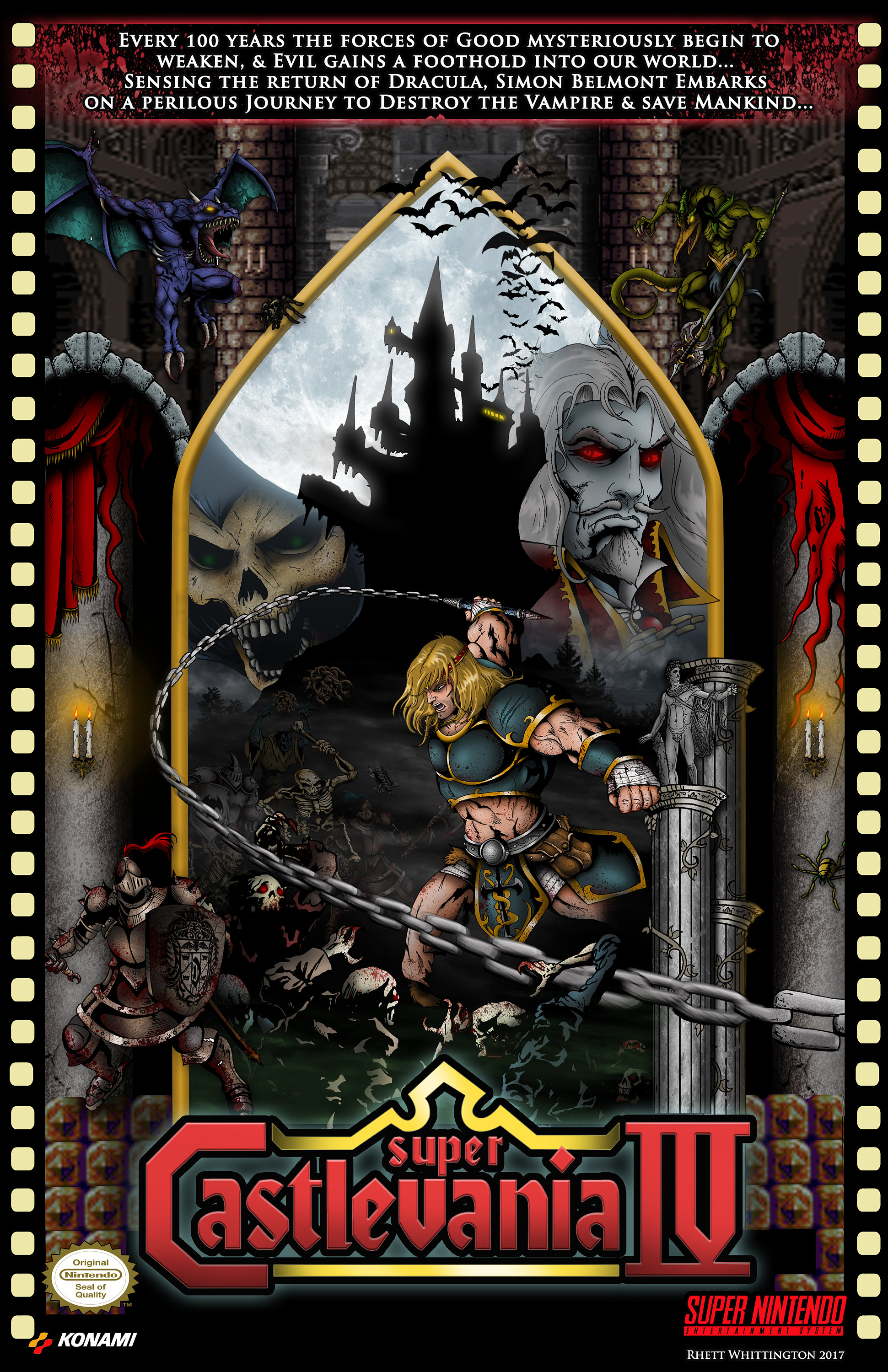 Set of 2 5.5x8.5 prints Castlevania Trevor Belmont - Portugal