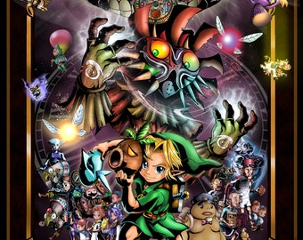 Legend of Zelda Majora's Mask Poster - Etsy 日本