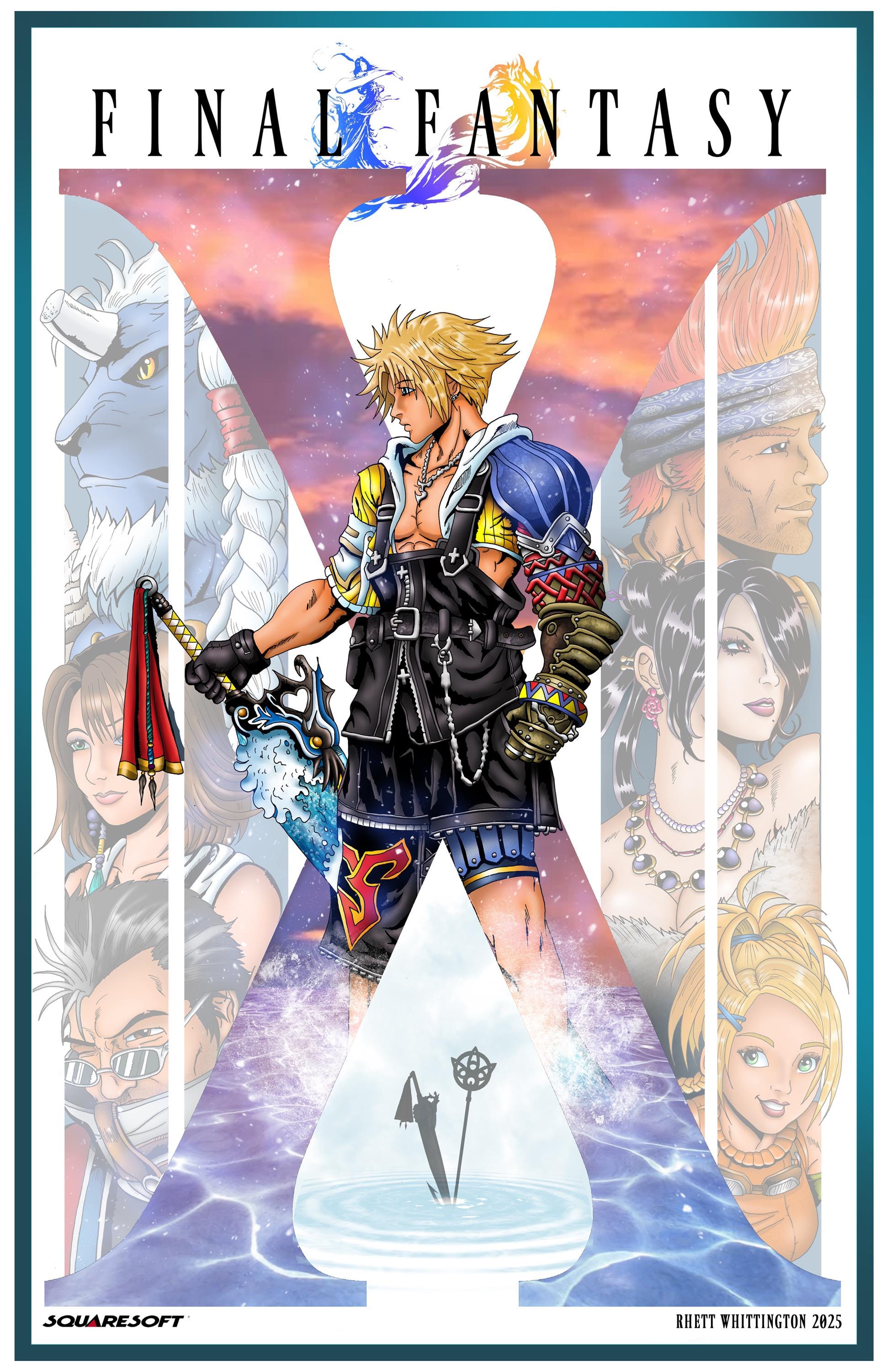 ファイナルファンタジー X　FINAL FANTASY　ポスター Final Fantasy X Poster - Etsy