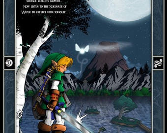 Link and Lake Hylia