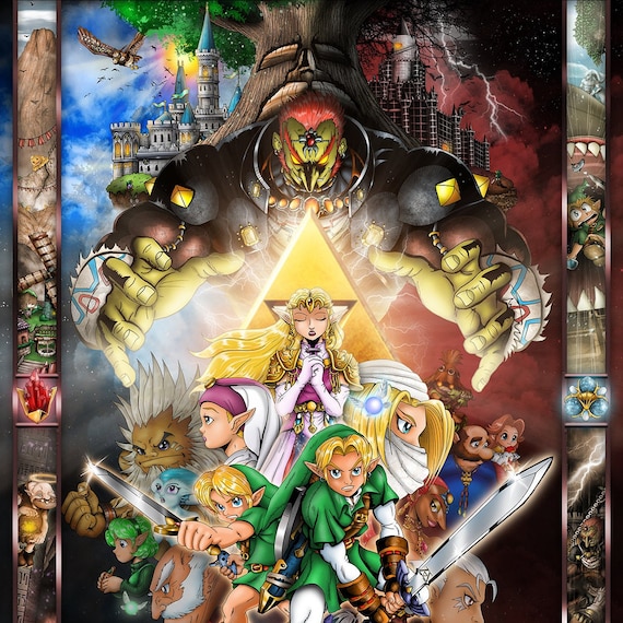 Legend of Zelda Ocarina of Time Poster - Etsy 日本