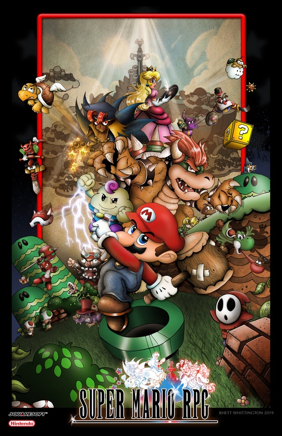 Super Mario 3D World Game Poster, Nintendo, NEW, USA