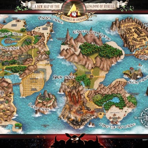 Zelda 2 Adventure of Link Hyrule Map