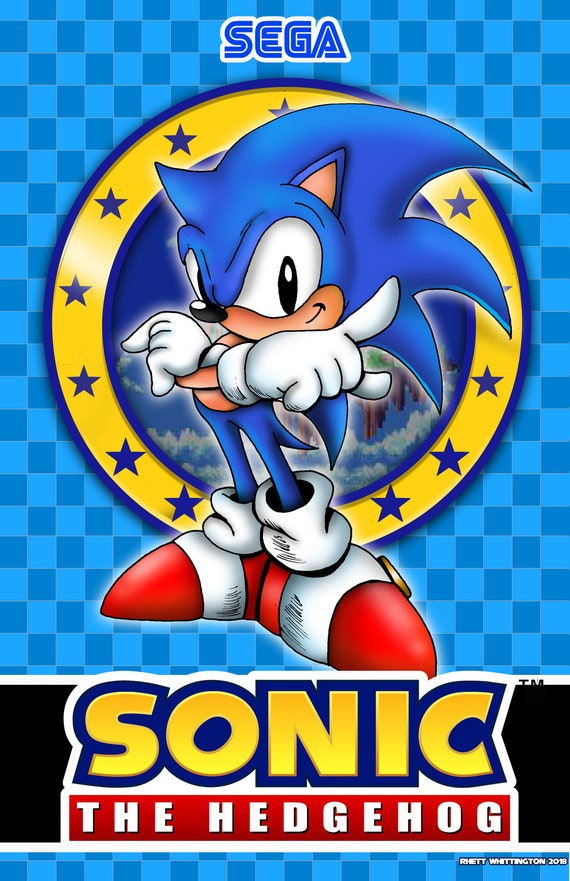 Sonic 2 Tails and Knuckles character posters