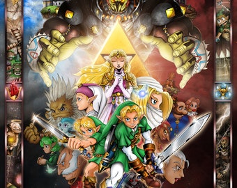 Legend of Zelda Ocarina of Time Poster