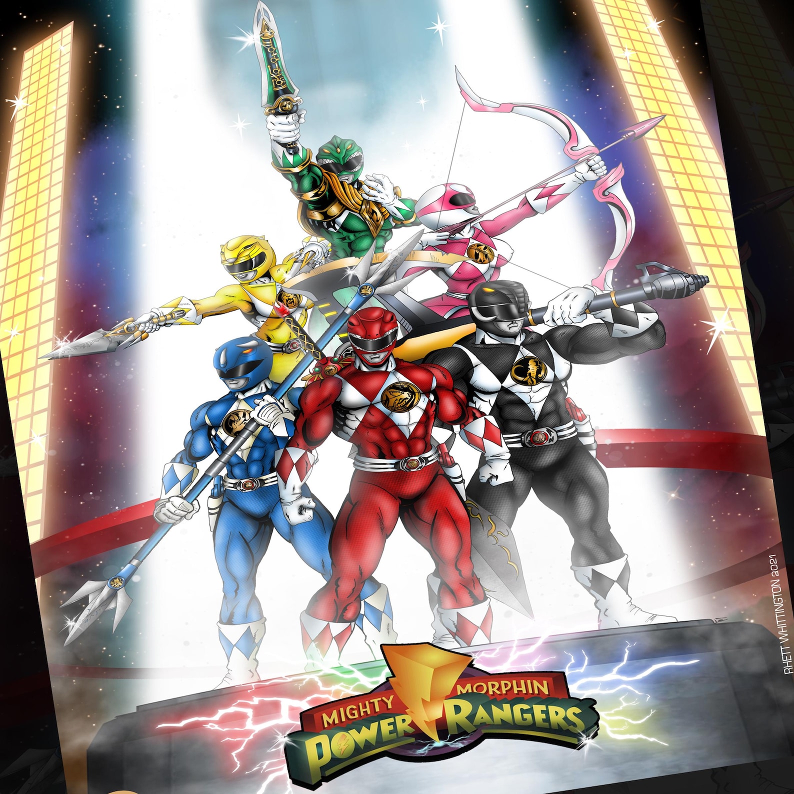 Power Rangers Poster - Etsy