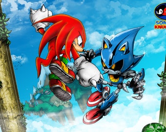 Knuckles VS Metal Sonic