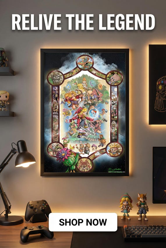 Legend of Mana Official Poster - Etsy