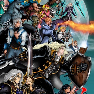 Castlevania Side Heroes Poster