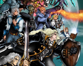 Castlevania Side Heroes Poster