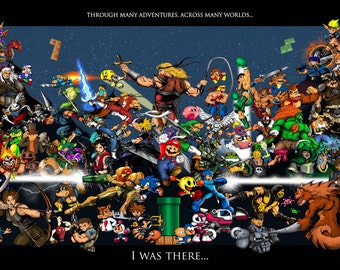 Video Game Characters Poster (I was there)