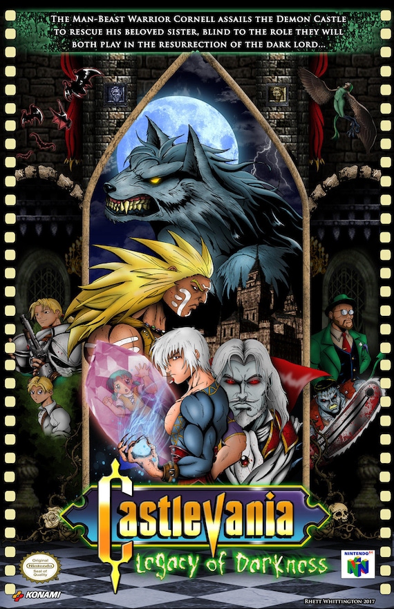 Castlevania Chronicle ポスター Castlevania Dracula X Chronicles PSP PS1 Premium POSTER MADE IN