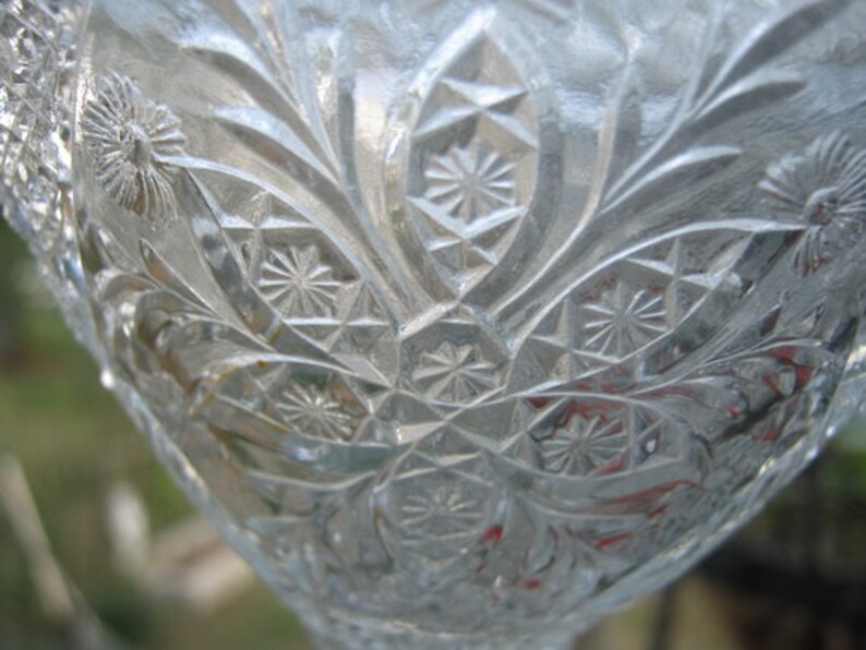 Footed Compote With Lid Clear Glass Vintage Pressed Glass Etsy
