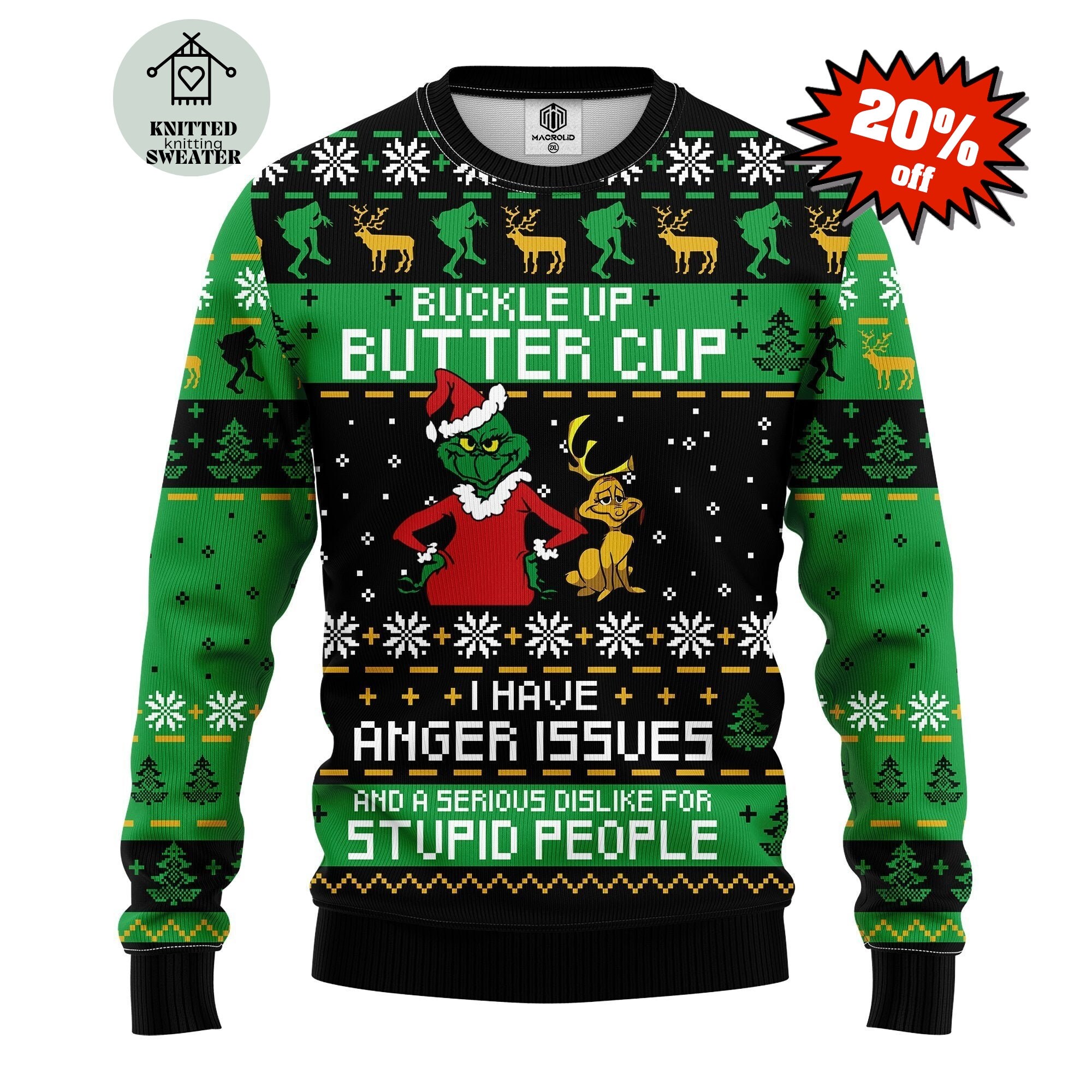 Grinch Sweaters - Etsy