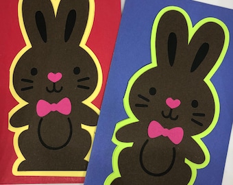 Chocolate Bunny Easter Card