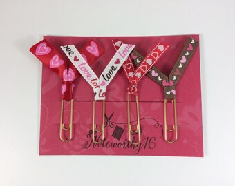 Handmade Planner Clips/Organizer Clips/Treat Bag Toppers