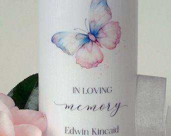 Butterfly Memorial Candle