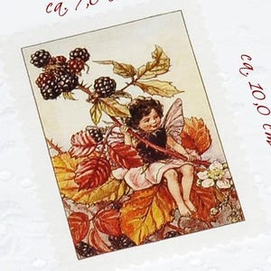 Enchanting Flower Fairy Applique Patch – Blackberry Fairy