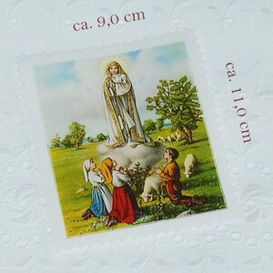 Patches fabric picture patches application Mary prayer faith love hope children