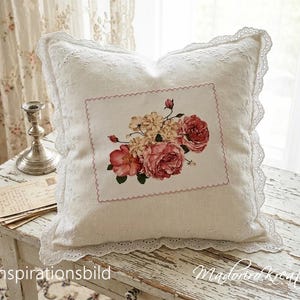 Patches Stoffbild Aufnäher Applikation Rosen Material für Patchwork Nähmaterial Verzierungen