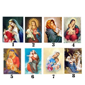 Aufnäher Patches Stoffbild Applikation Madonna der Straße Maria und Jesus