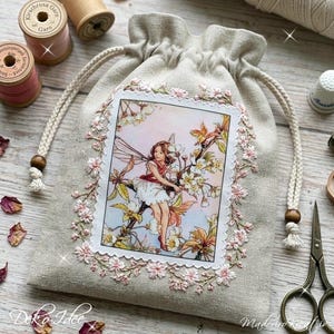 Nostalgic Patch Applique Cherry Blossom Wild Cherry Fairy Flower Fairy