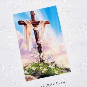 Patch fabric picture patch Jesus Christ the cross