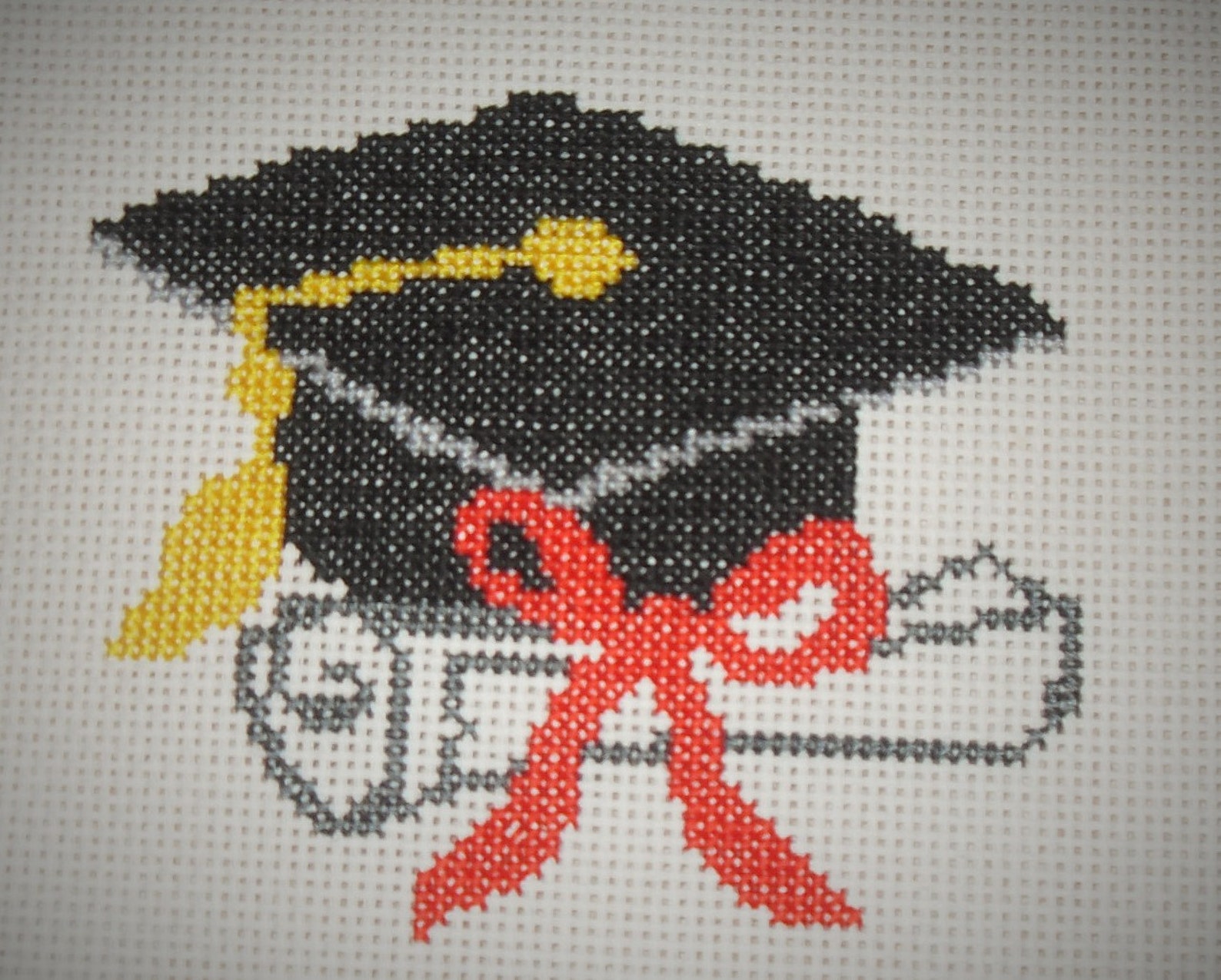 Counted Cross Stitch Pattern PDF graduation cap Etsy