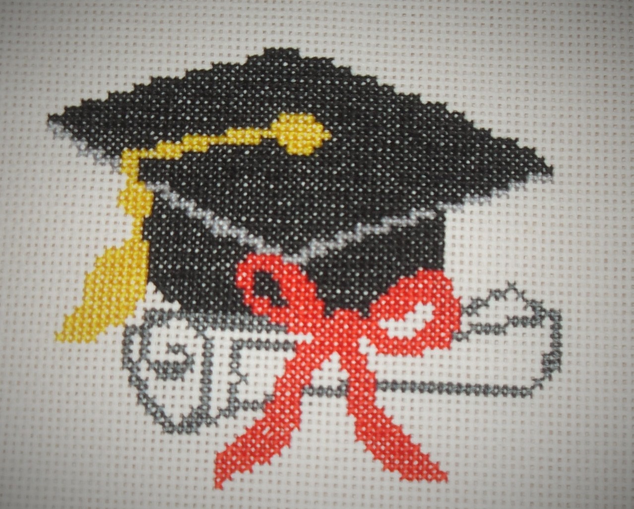 Counted Cross Stitch Pattern PDF graduation cap Etsy
