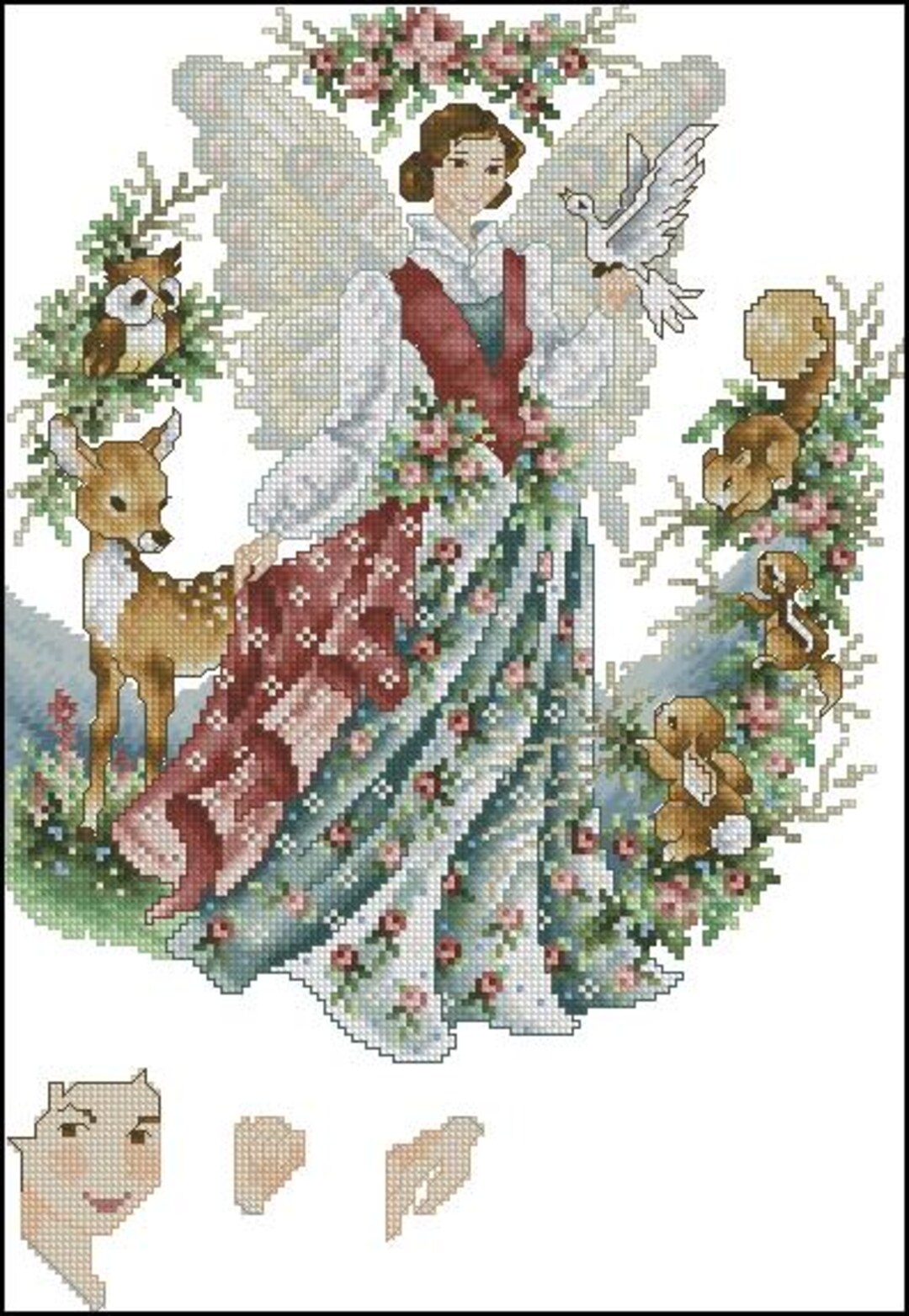 Fairy Cross Stitch Chart PDF Digital Pattern - Etsy
