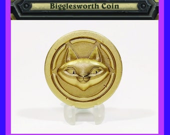 Hearthstone - Bigglesworth the Cat Coin with Display Stand - Custom Very Nice