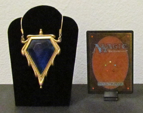 MTG Magic the Gathering - MOX SAPPHIRE Pendant / Necklace - Custom  