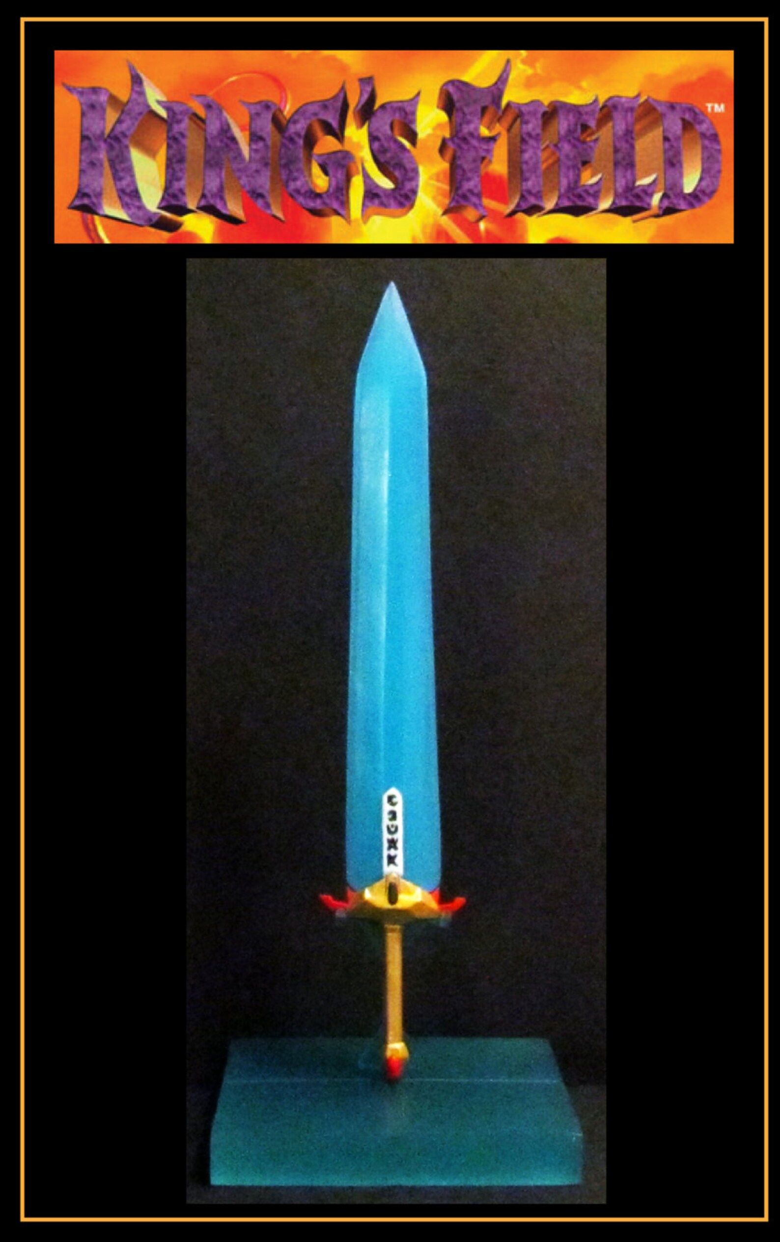King's Field Moonlight Sword With Display Stand Custom Etsy