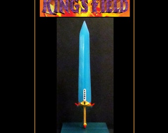 King's Field - Moonlight Sword with Display Stand - Custom Very Nice