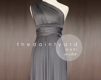 slate grey dresses