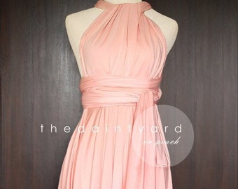 infinity dress color peach