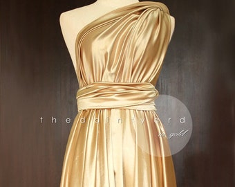 Metallic gold infinity store dress