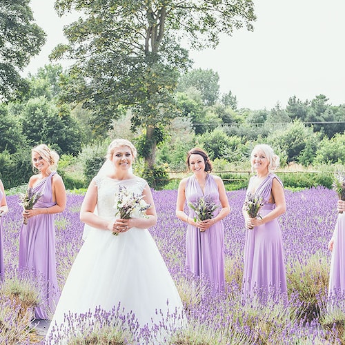 lilac maxi bridesmaid dress