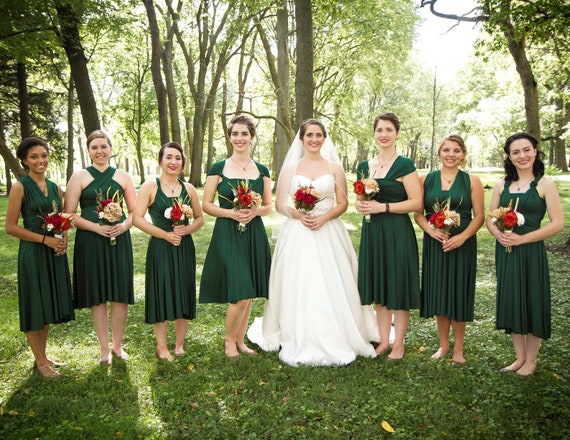 TDY Olive Green Maxi Infinity Bridesmaid Dress – Thedaintyard