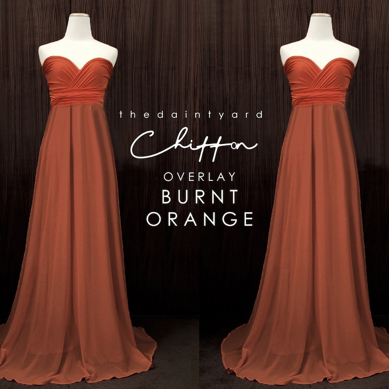4510321 Orange Wrap Dress