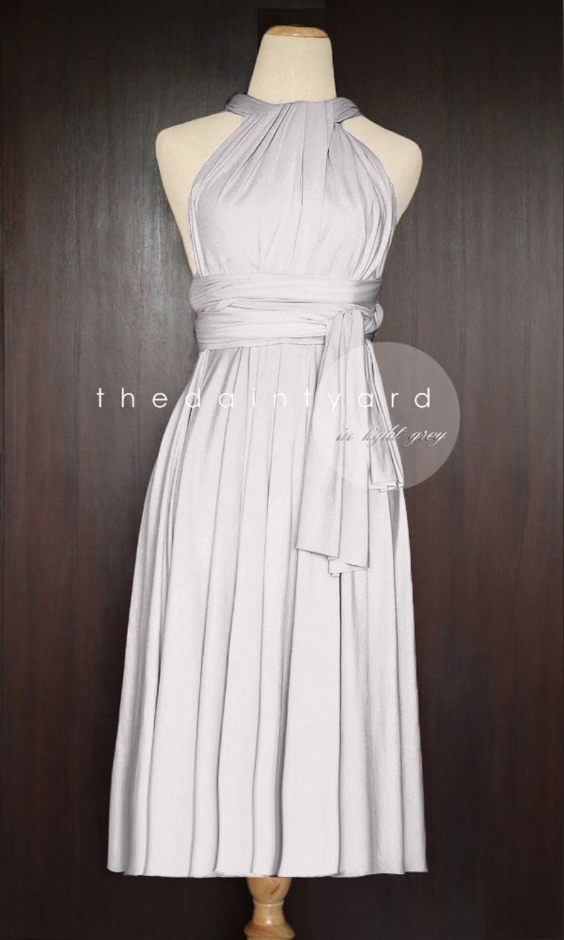 light grey multiway dress
