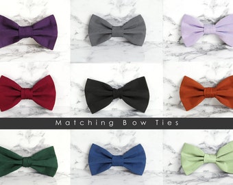 TDY 40 Colours Bow Tie Men Adult Groomsmen Page boy Matching Bowtie with TDY Infinity Dress