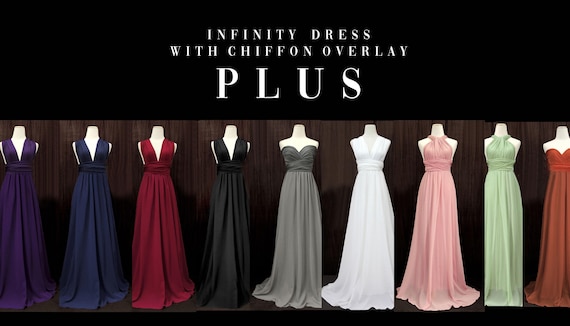 chiffon infinity dress