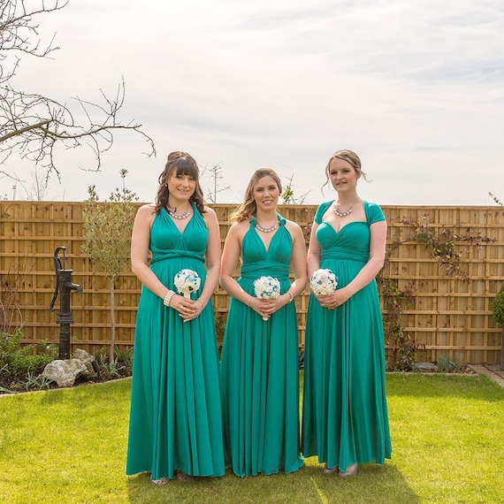 teal green dress