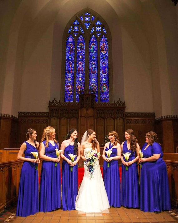 royal blue convertible bridesmaid dresses